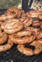 Food meat on grill