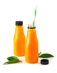 Bottle of fresh orange juice