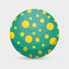 balloon plastic toy isolated icon vector illustration design