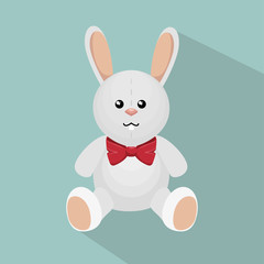rabbit bunny toy isolated icon vector illustration design