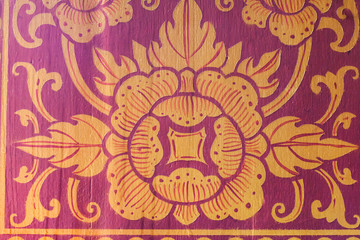 Beautiful temple door in the north of Thailand