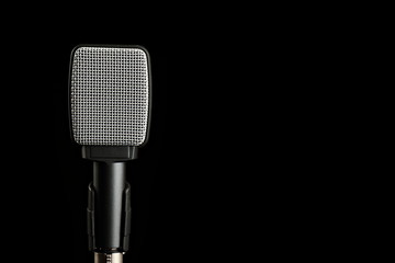 Instrument Microphone on Black Background