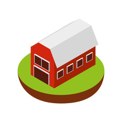 farm fresh isometric icon vector illustration design
