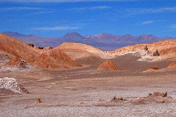 Fototapeta premium Valle de la Luna, Valley of the Moon, west of San Pedro, Atacama desert of Chile