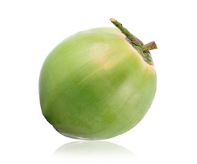 coconut on white background