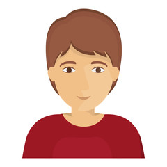 Man cartoon icon. Male avatar person human and people theme. Isolated design. Vector illustration