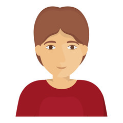 Man cartoon icon. Male avatar person human and people theme. Isolated design. Vector illustration