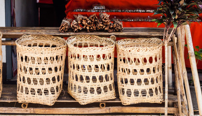 Bamboo Basket in market