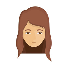 Woman cartoon icon. Female avatar person human and people theme. Isolated design. Vector illustration