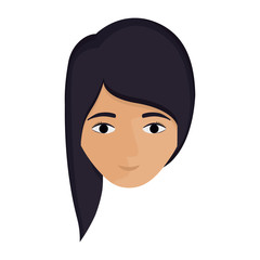 Woman cartoon icon. Female avatar person human and people theme. Isolated design. Vector illustration