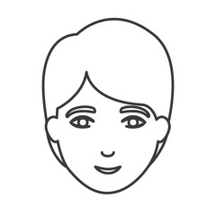 Man cartoon icon. Male avatar person human and people theme. Isolated and silhouette design. Vector illustration