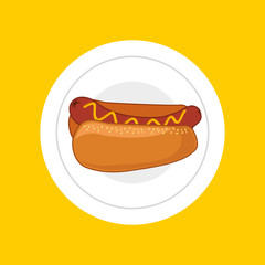 fast food menu icon vector illustration design