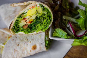Vegetable burrito, vegetarianism, healthy food, clarification of an organism, weight loss, healthy nutrition