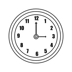 time clock isolated icon vector illustration design