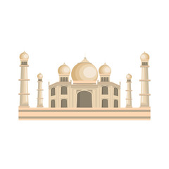 indian landmark building icon vector illustration design