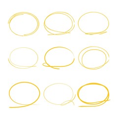 yellow circle marker set