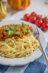 Pasta mit Bolognese Sauce