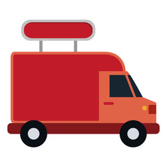 Truck icon. Delivery shipping logistic and distribution theme. Isolated design. Vector illustration