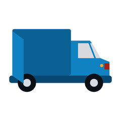 Truck icon. Delivery shipping logistic and distribution theme. Isolated design. Vector illustration