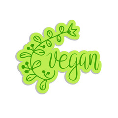 Vector eco friendly concept - design element made from stickers