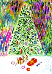 Fototapeta premium Xmas Tree Art