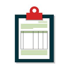clipboard document isolated icon vector illustration design