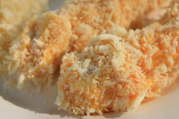 Cheese fritter breaded