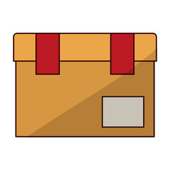 Package icon. Delivery shipping logistic and distribution theme. Isolated design. Vector illustration