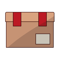 Package icon. Delivery shipping logistic and distribution theme. Isolated design. Vector illustration