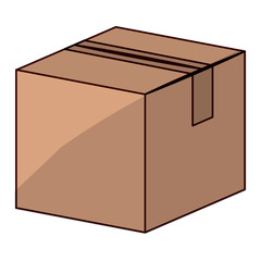 Package icon. Delivery shipping logistic and distribution theme. Isolated design. Vector illustration