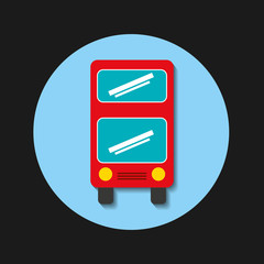 transport bus vehicle icon vector illustration design