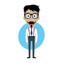 businessman office guy funny cartoon character