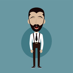 businessman office guy funny cartoon character