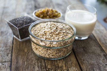breakfast, oat flakes