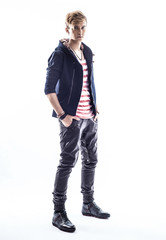 Fototapeta premium Full length portrait of a casual young man.