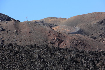vue sur le volcan