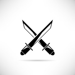 cross swords, cross rapier