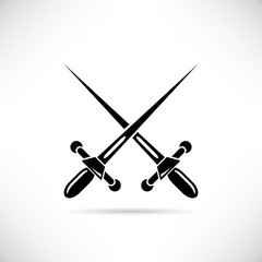cross swords, cross rapier