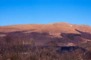 Monte Baldo in autumn (Baldo Mountain) 2218 m. Italian Alps