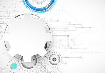 Obraz premium Abstract color digital communication technology background. Vect