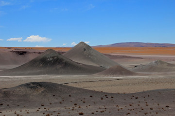 Beautiful landscape and mountains, Atacama desert, near Paso Sico, Chile