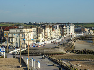Fototapeta na wymiar architecture wimereux vue depuis la plage