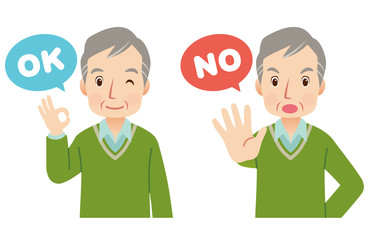 シニア男性　回答　表情セット