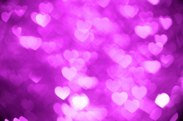 magenta heart bokeh background photo, abstract holiday backdrop