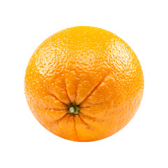 Orange fruit isolated on a white background.