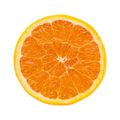Orange fruit isolated on a white background.