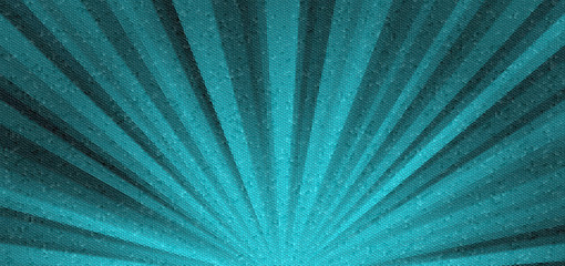 colorful abstract mosaic sun rays background. Decorative tiles texture Blue, black