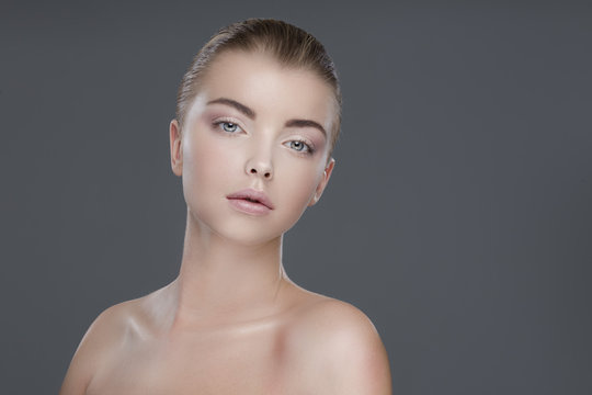 beautiful young woman - nude body 