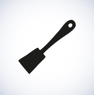 Kitchen spatula. Vector sketch