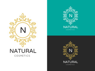 Natural cosmetic logo